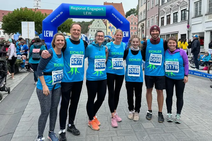 Gruppenbild Team Eichler beim Stadtlauf Landsberg 2024
