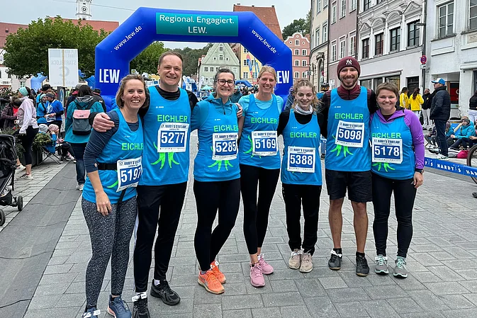 Gruppenbild Team Eichler beim Stadtlauf Landsberg 2024