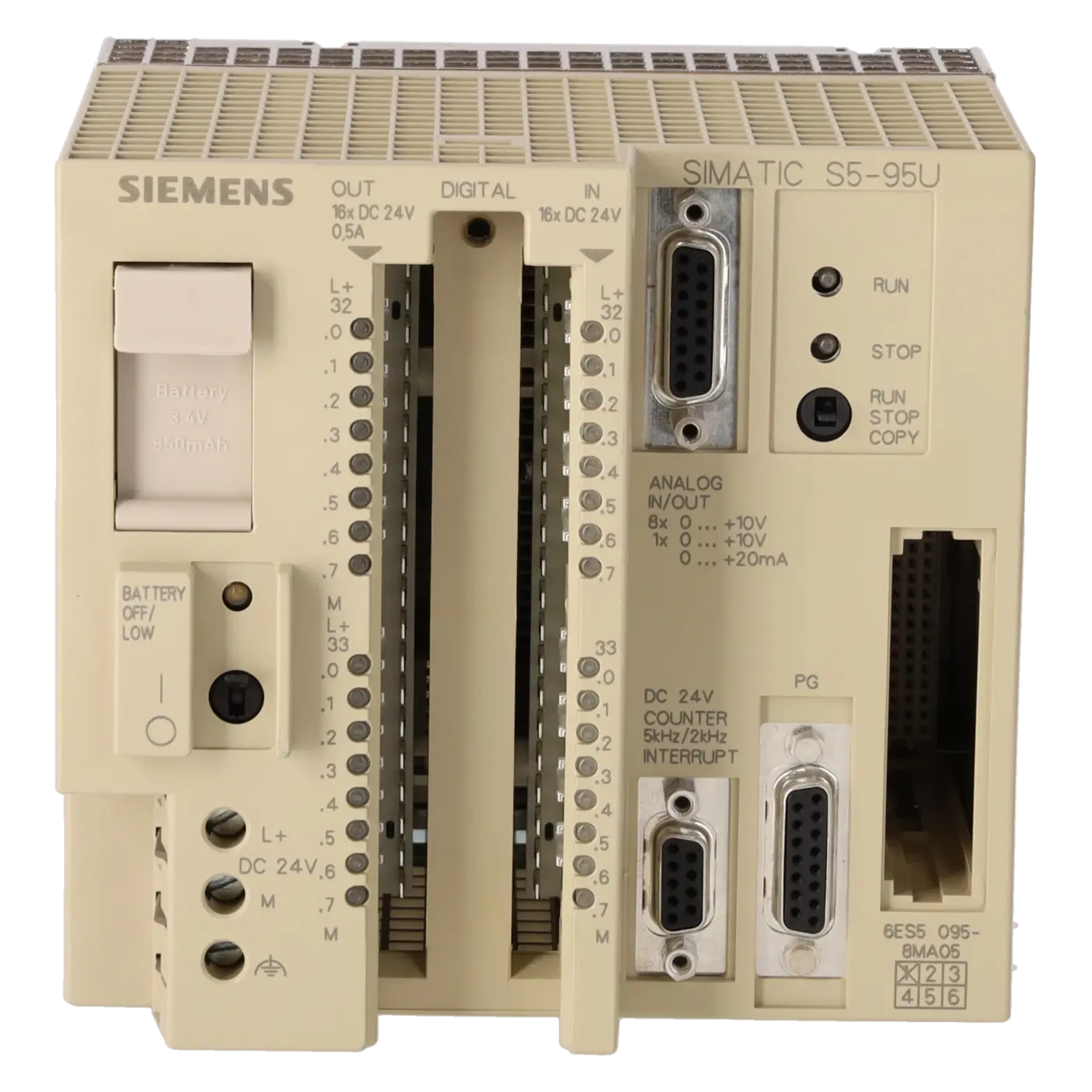 SIEMENS 6ES5095-8MA05, Baugruppen, SIMATIC-S5-Aktion, K0117385, Bild 1