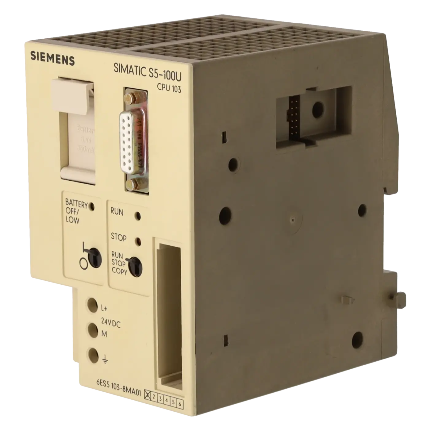 SIEMENS 6ES5103-8MA01, PLC Controls, Central Processing Units, K0137148, Image 2