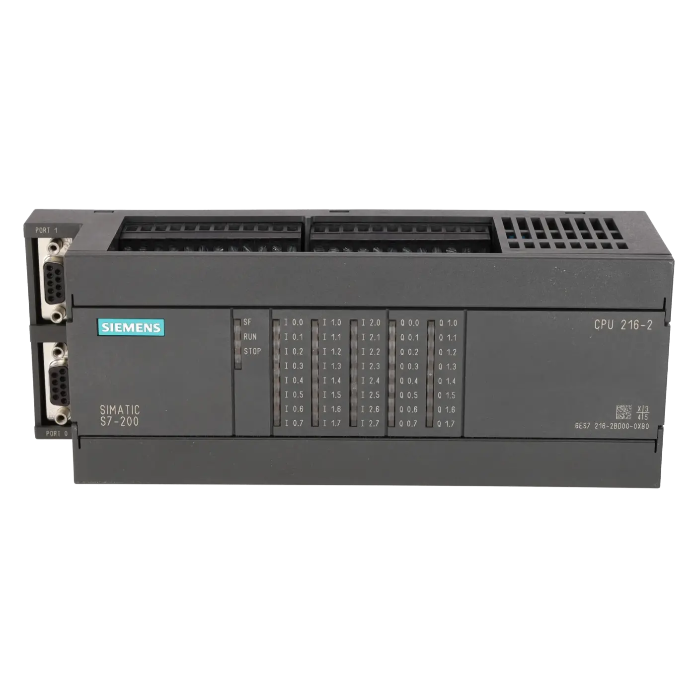 SIEMENS 6ES7216-2BD00-0XB0, PLC Controls, Central Processing Units, K0002263, Image 1