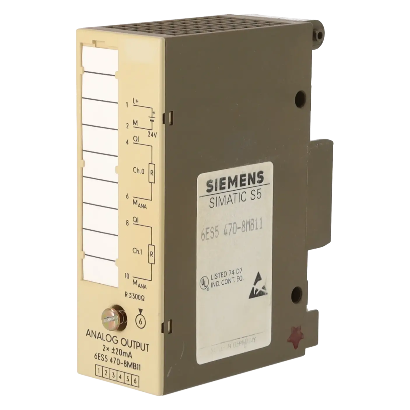SIEMENS 6ES5470-8MB11, PLC Controls, Analog Input / Output Modules, K0137078, Image 2