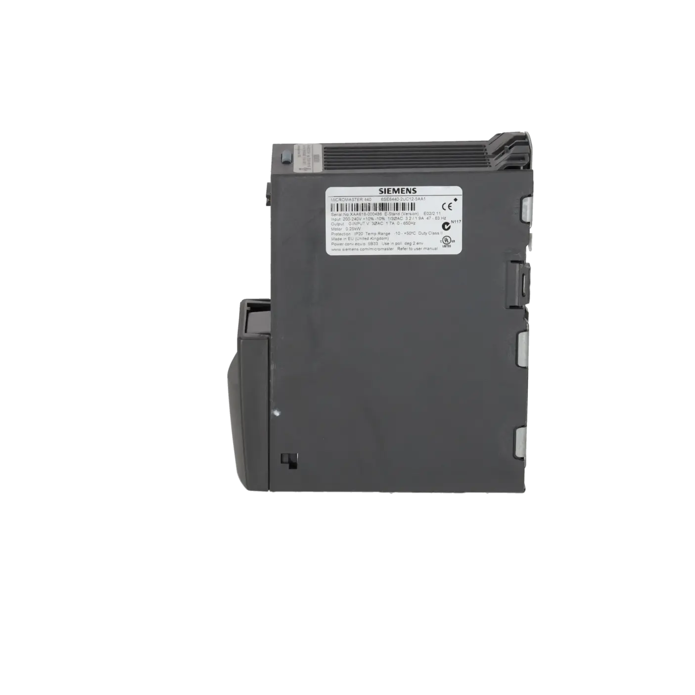 SIEMENS 6SE6440-2UC12-5AA1, Drive Technology, Frequency Converter, K0120516 Image 3