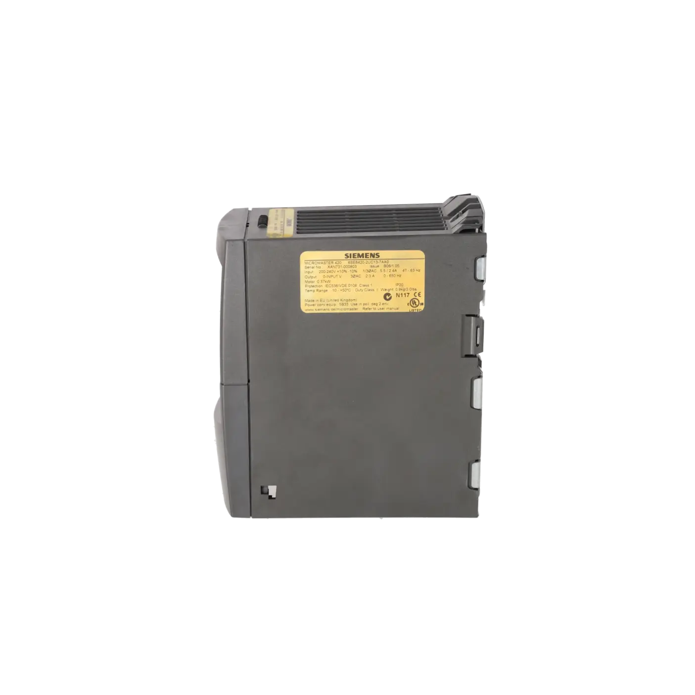 SIEMENS 6SE6420-2UC13-7AA0, Drive Technology, Frequency Converter, K0120394, Image 3