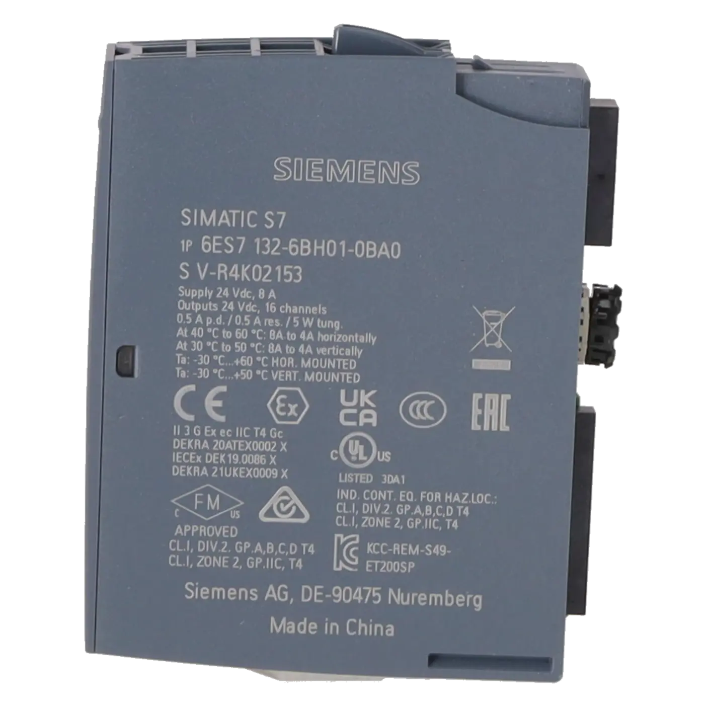 SIEMENS 6ES7132-6BH01-0BA0, PLC Controls, Digital Input / Output Modules, K1149987, Image 3
