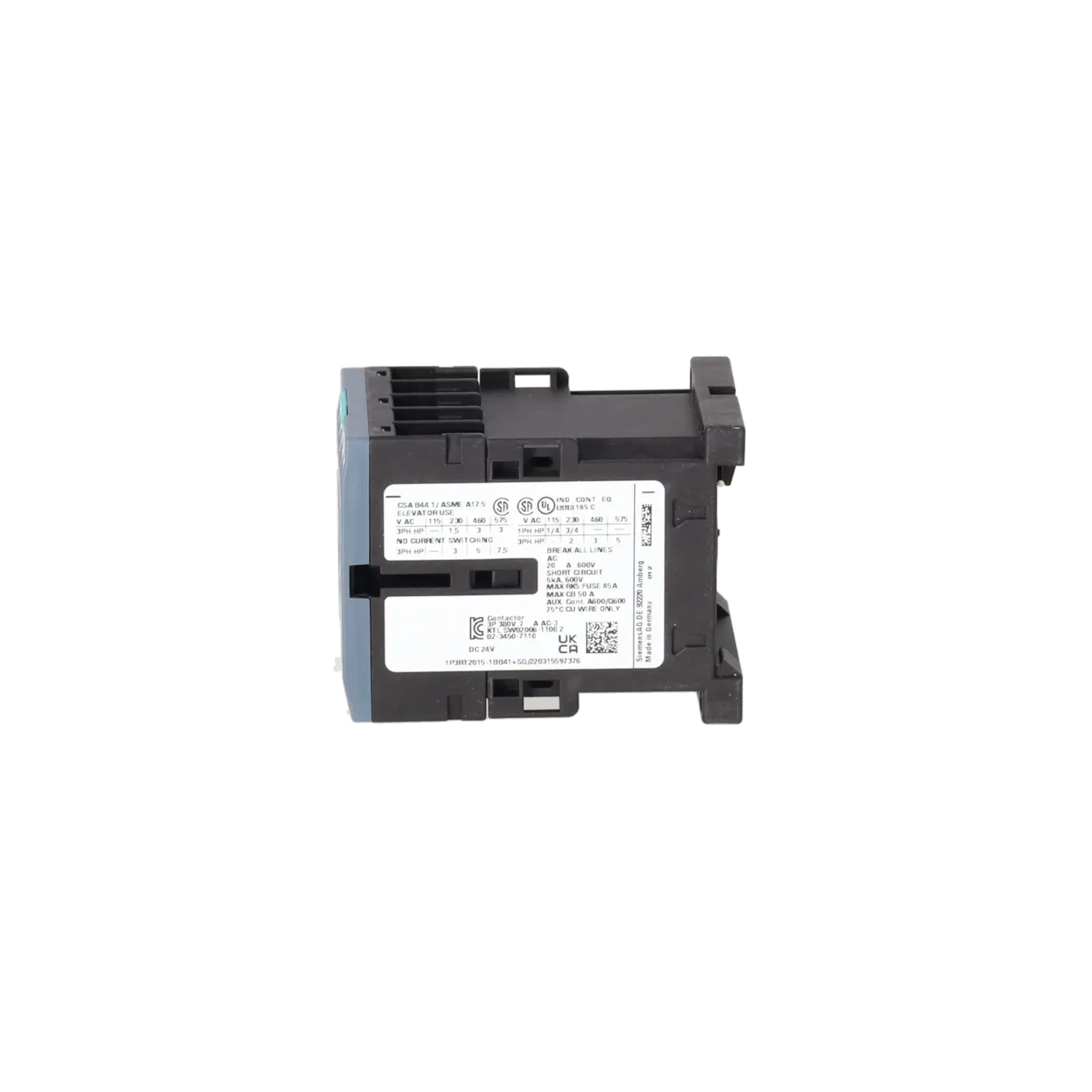 SIEMENS 3RT2015-1BB41, Drive Technology, Swichting Devices, K0242236, Image 3