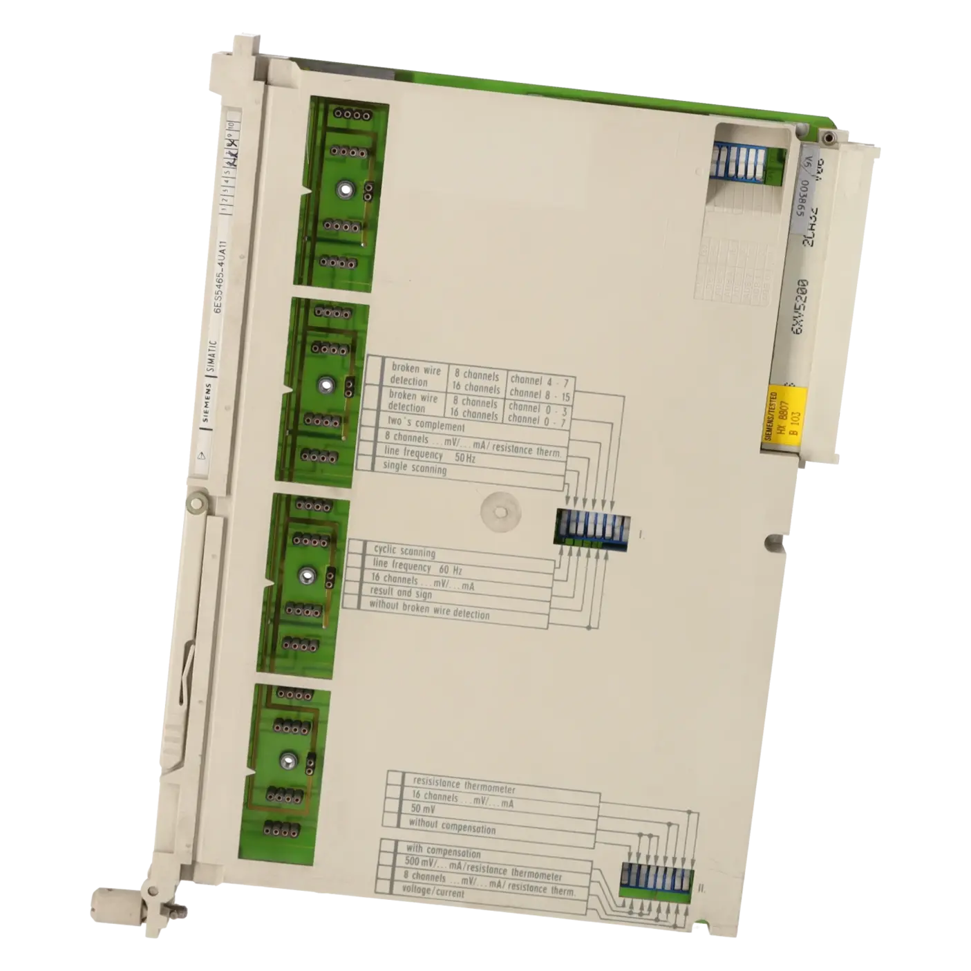 SIEMENS 6ES5465-4UA11, PLC Controls, Analog Input / Output Modules, K0137004, Image 3