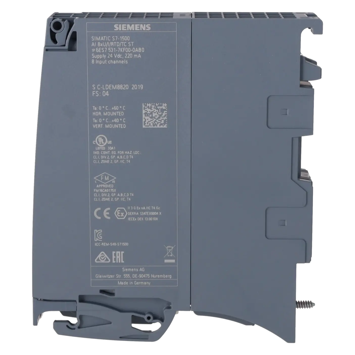 SIEMENS 6ES7531-7KF00-0AB0, PLC Controls, Analog Input / Output Modules, K0339842 Image 3