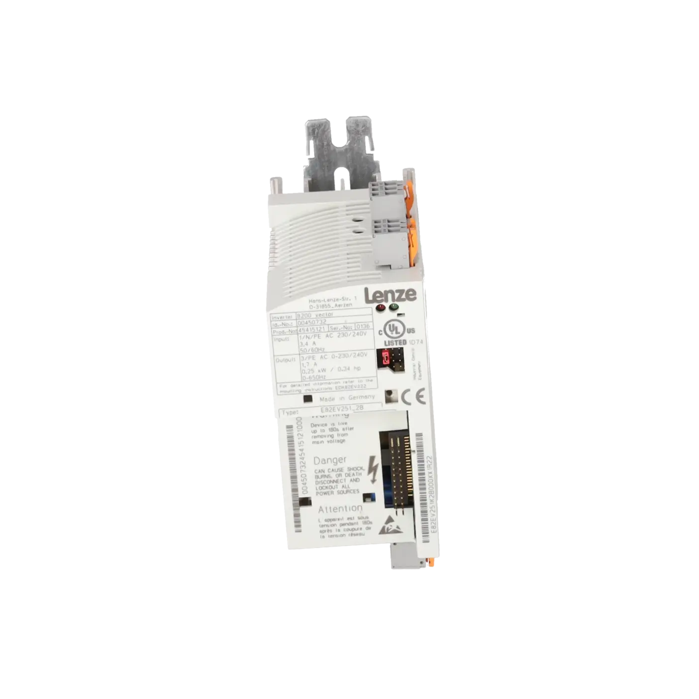 Lenze E82EV251K2B200, Antriebstechnik, Umrichter, K1224972, Bild 1