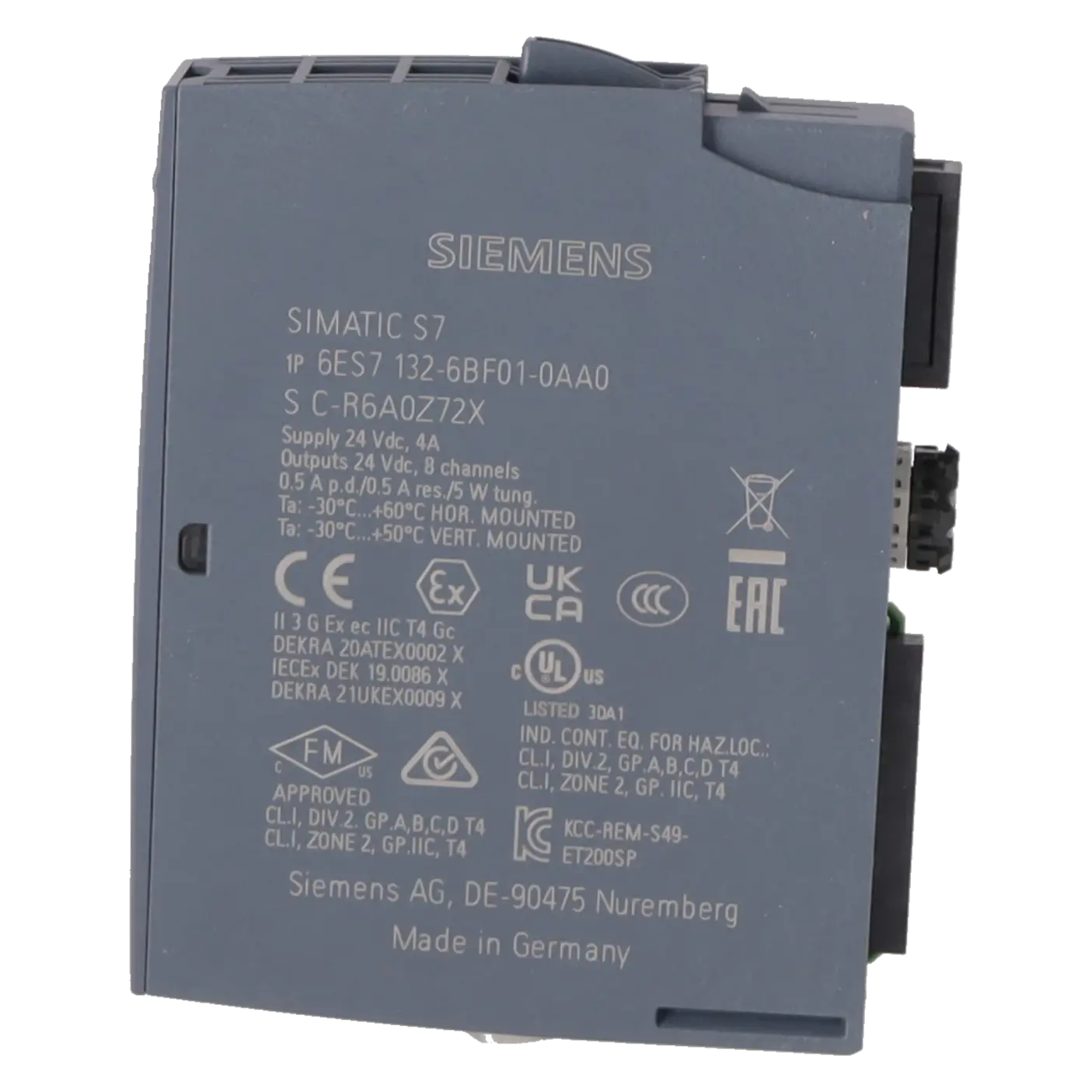 SIEMENS 6ES7132-6BF01-0AA0, PLC Controls, Digital Input / Output Modules, K1150649, Image 3