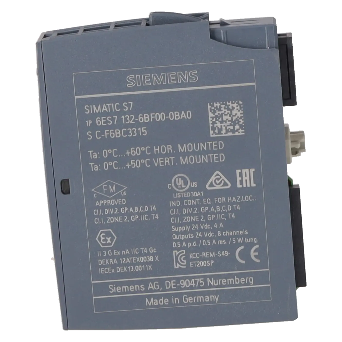 SIEMENS 6ES7132-6BF00-0BA0, PLC Controls, Digital Input / Output Modules, K0316551, Image 3