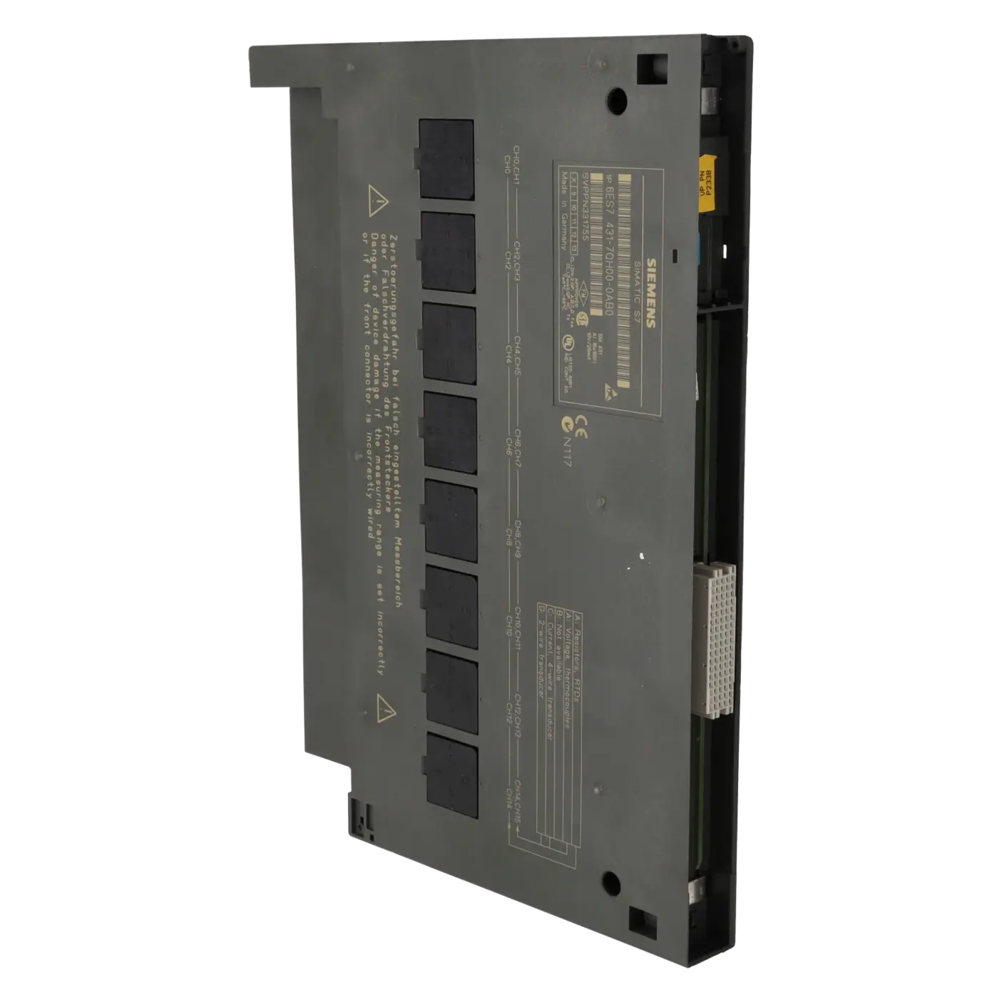 SIEMENS 6ES7431-7QH00-0AB0, PLC Controls, Analog Input / Output Modules, K0118778, Image 4