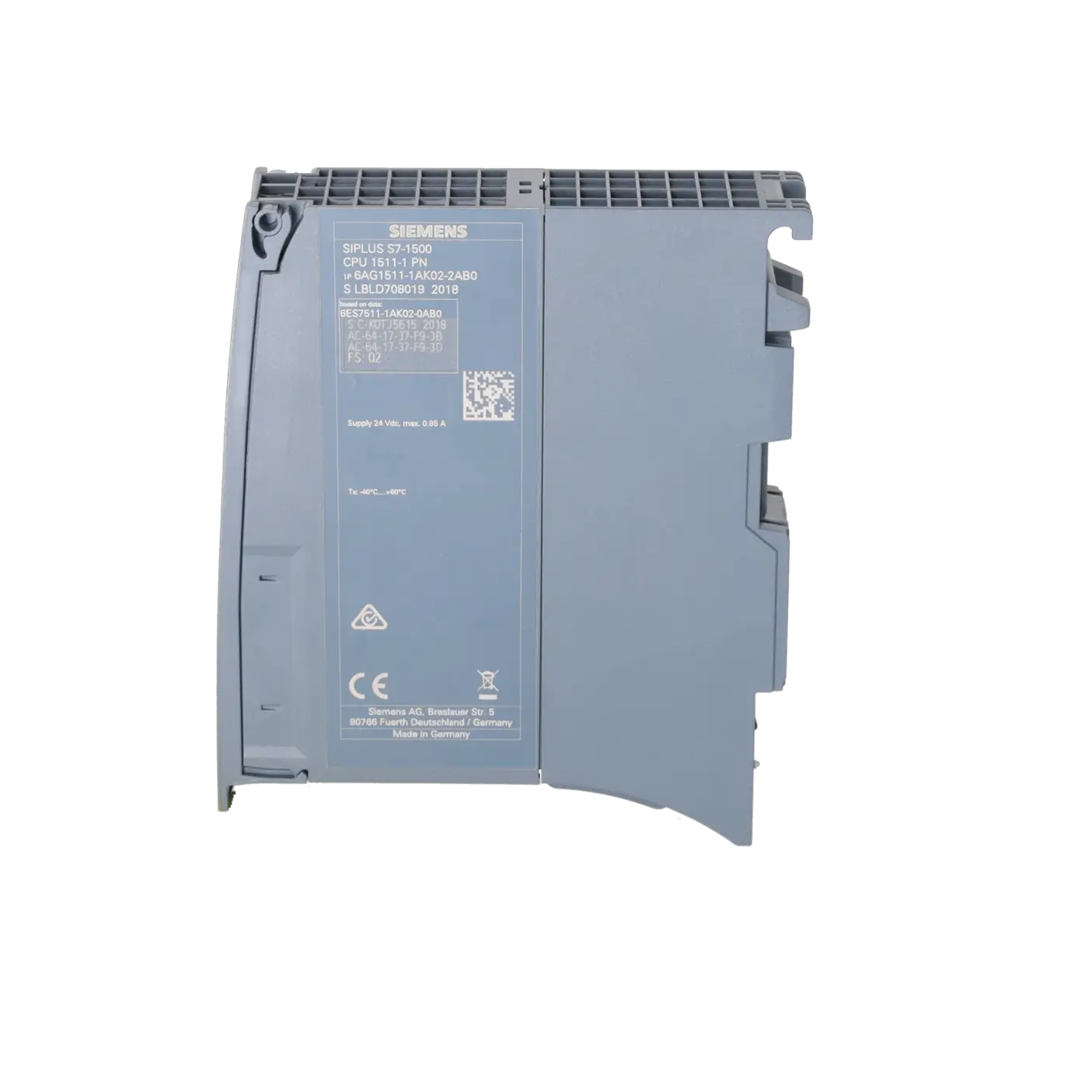 SIEMENS 6AG1511-1AK02-2AB0, PLC Controls, Central Processing Units, K1160889, Image 3