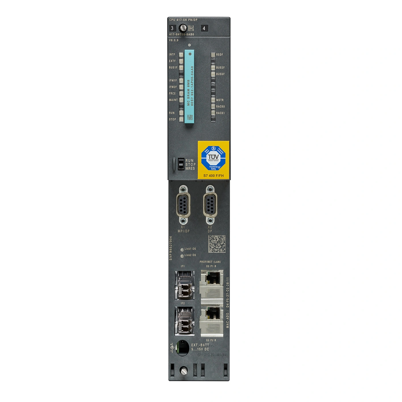 SIEMENS 6ES7417-5HT06-0AB0, PLC Controls, Central Processing Units, K0316604 Image 2