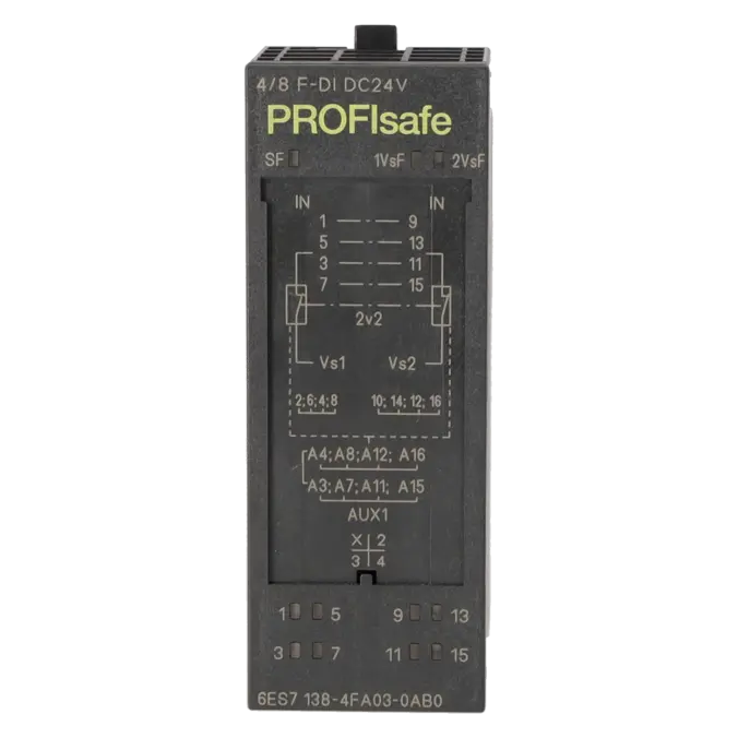 SIEMENS 6ES7138-4FA03-0AB0, PLC Controls, Digital Input / Output Modules, K0186197, Image 1