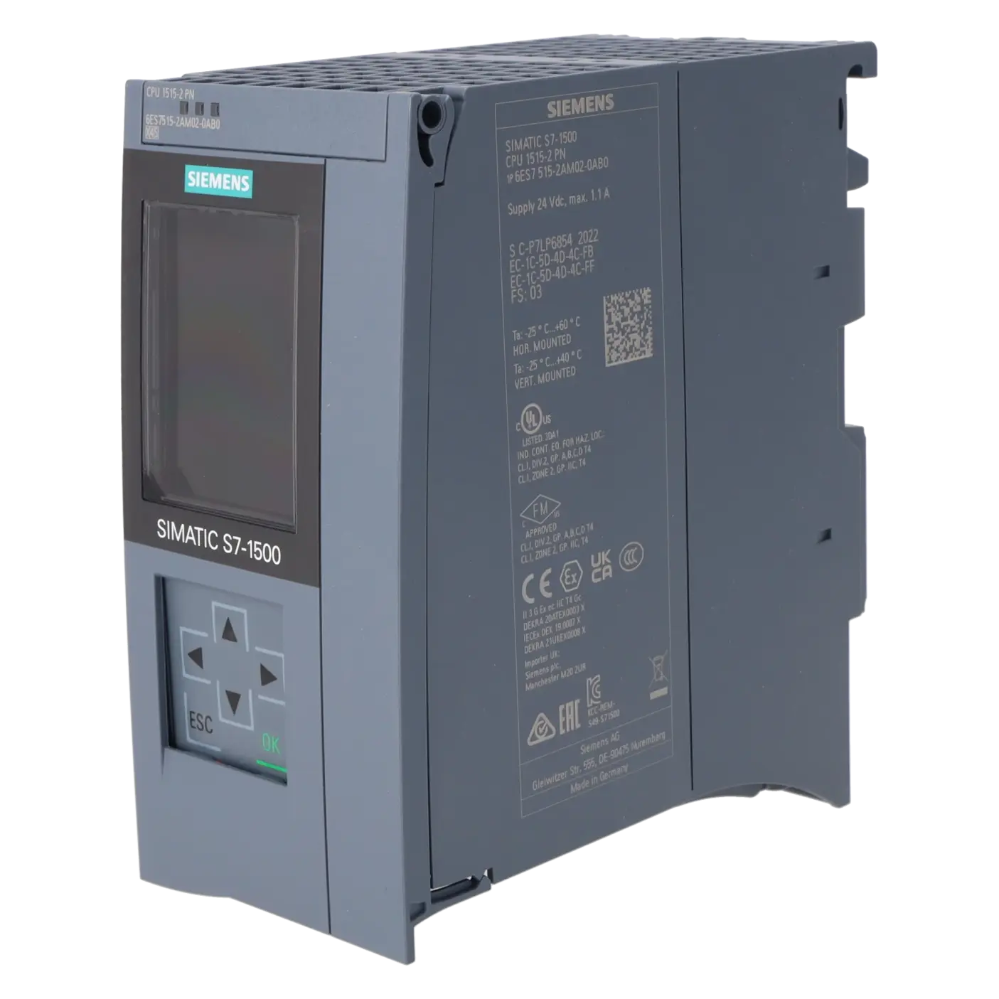 SIEMENS 6ES7515-2AM02-0AB0, Baugruppen, CPU / Zentralbaugruppen, K1213252, Bild 2
