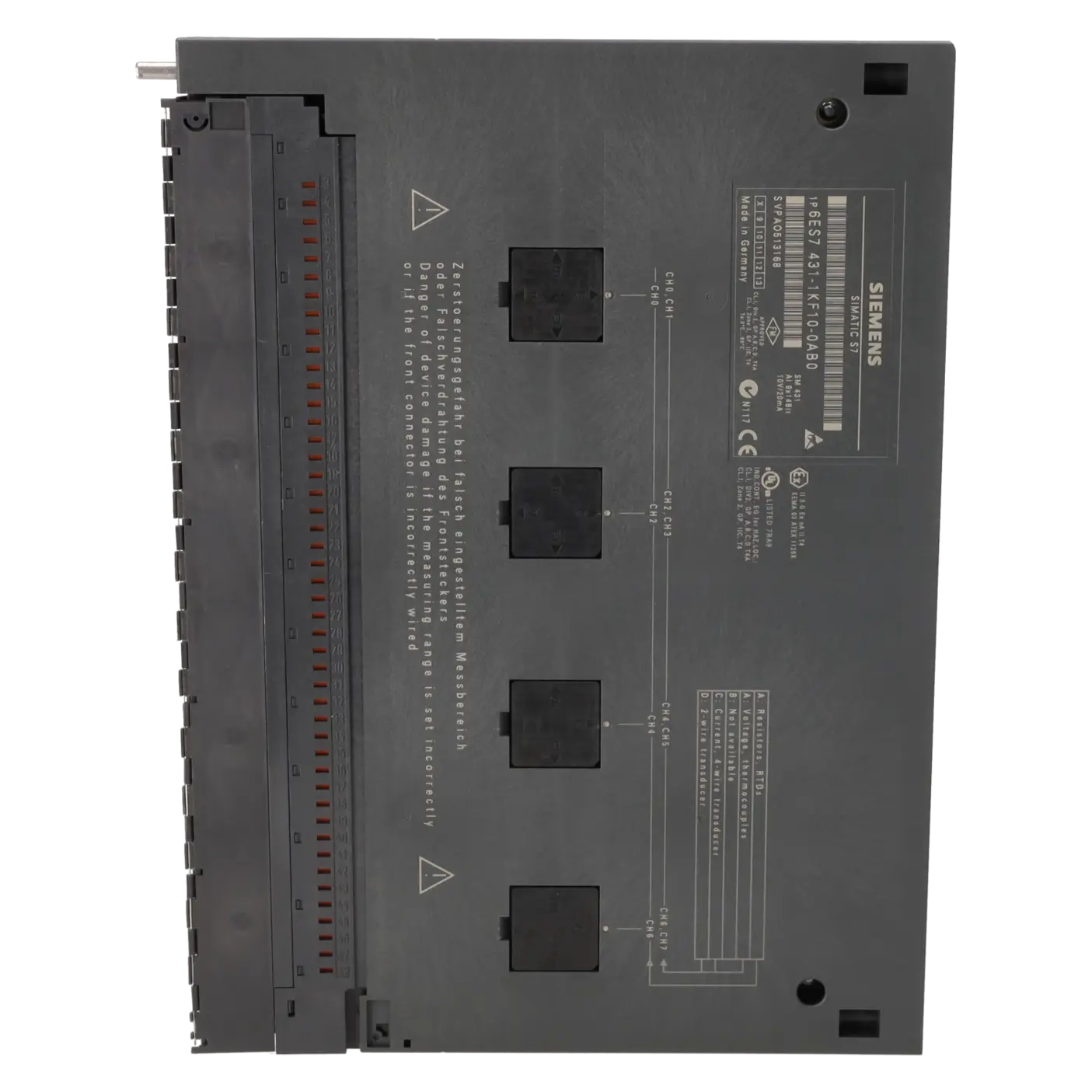 SIEMENS 6ES7431-1KF10-0AB0, PLC Controls, Analog Input / Output Modules, K0118773, Image 3