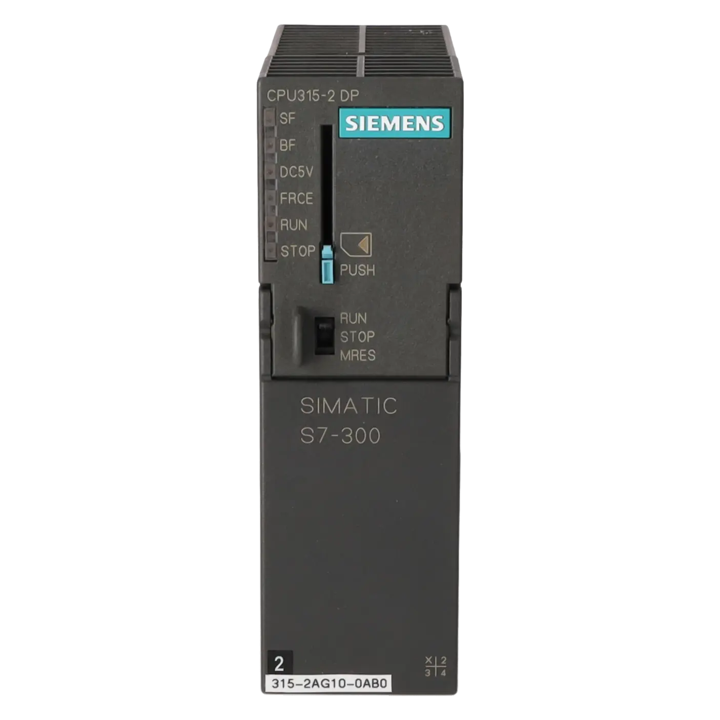 SIEMENS 6ES7315-2AG10-0AB0, PLC Controls, SIMATIC S7-300, K0118519, Image 1