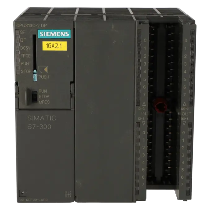 SIEMENS 6ES7313-6CE00-0AB0, PLC Controls, SIMATIC S7-300, K0118512, Image 1