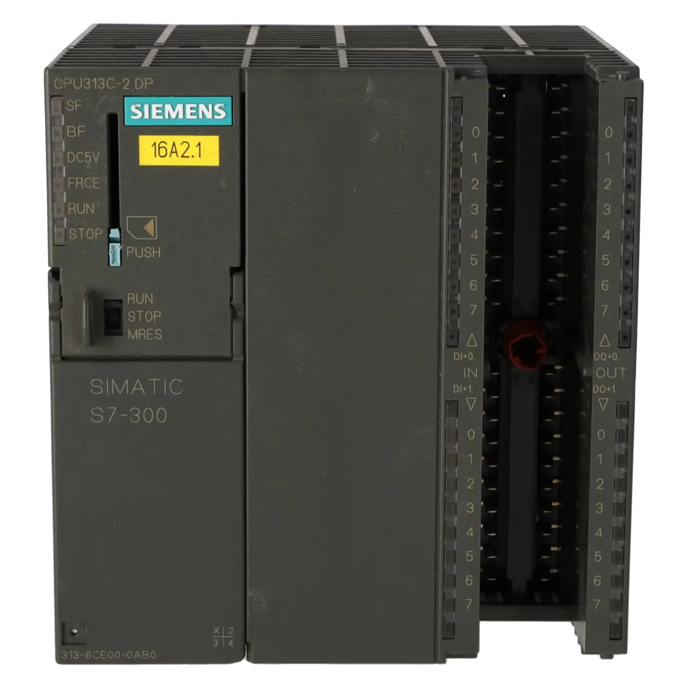 SIEMENS 6ES7313-6CE00-0AB0, PLC Controls, SIMATIC S7-300, K0118512, Image 1