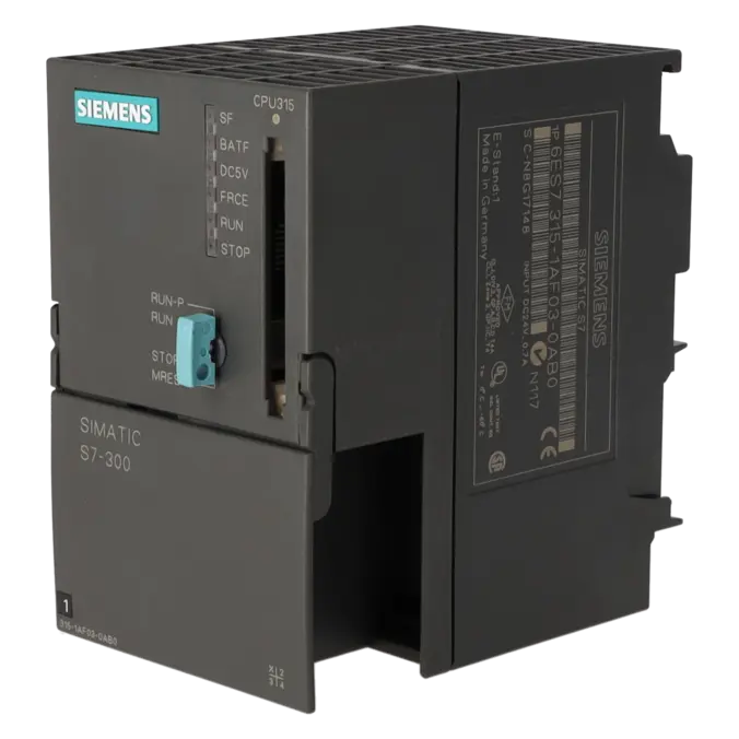 SIEMENS 6ES7315-1AF03-0AB0, PLC Controls, SIMATIC S7-300, K0002346, Image 2