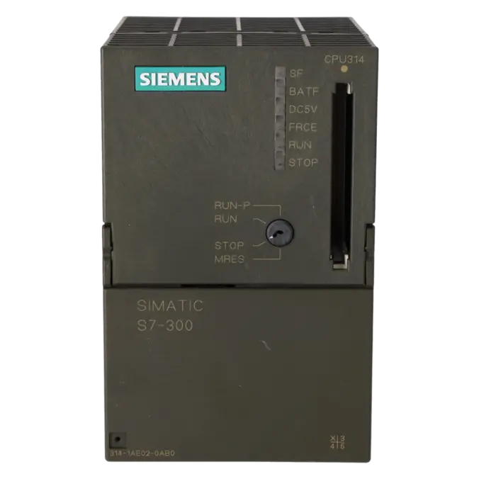 SIEMENS 6ES7314-1AE03-0AB0, PLC Controls, SIMATIC S7-300, K0136674, Image 1