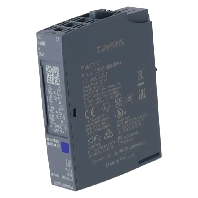 SIEMENS 6ES7135-6HD00-0BA1, PLC Controls, Analog Input / Output Modules, K0316558, Image 2