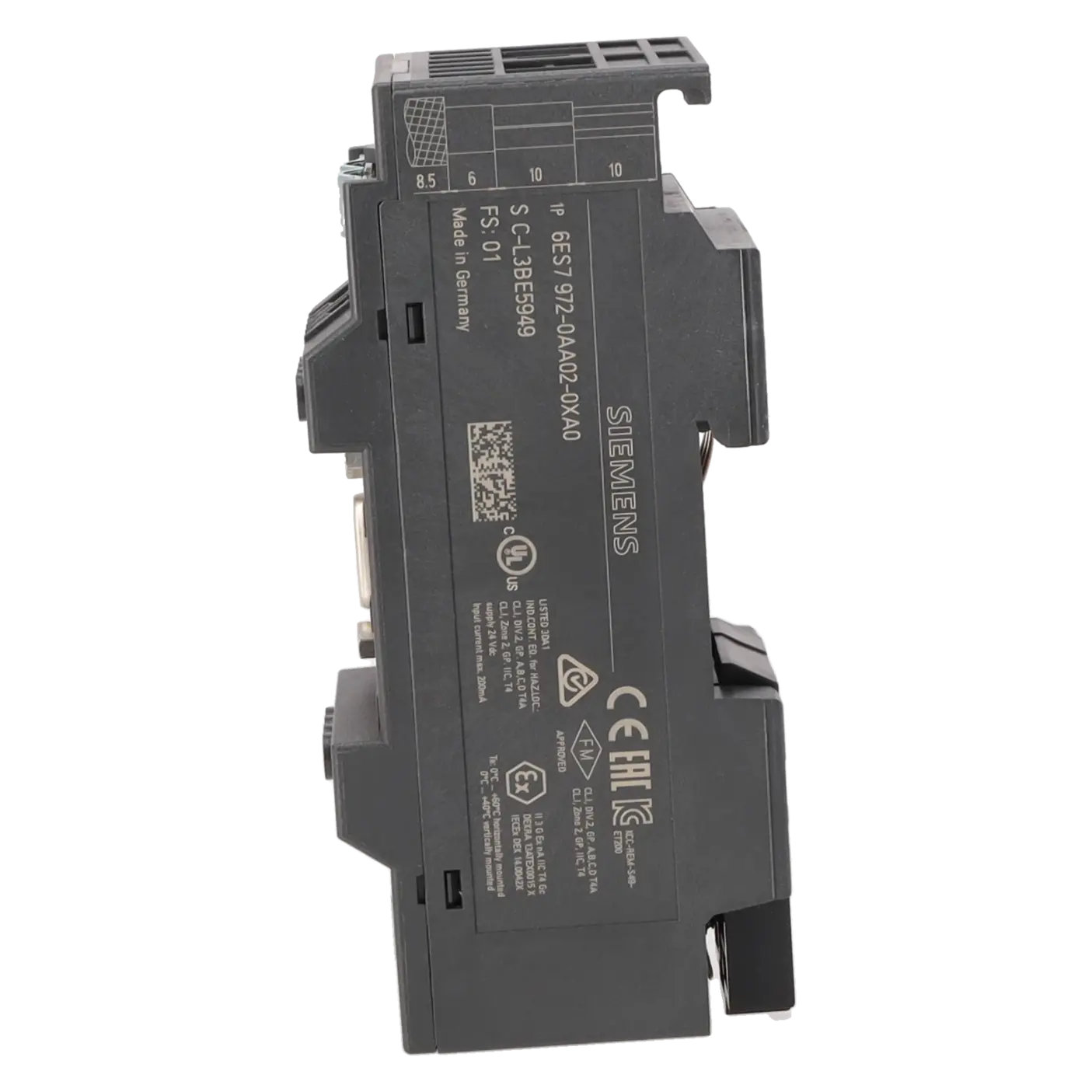 SIEMENS 6ES7972-0AA02-0XA0, PLC Controls, Communication Modules, K0252626, Image 3
