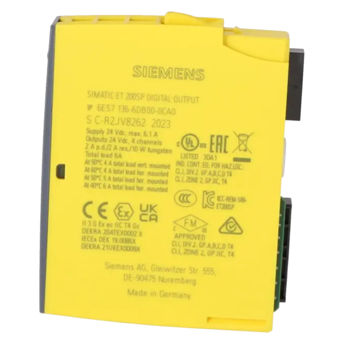 SIEMENS 6ES7136-6DB00-0CA0, PLC Controls, Digital Input / Output Modules, K0370488 Image 3