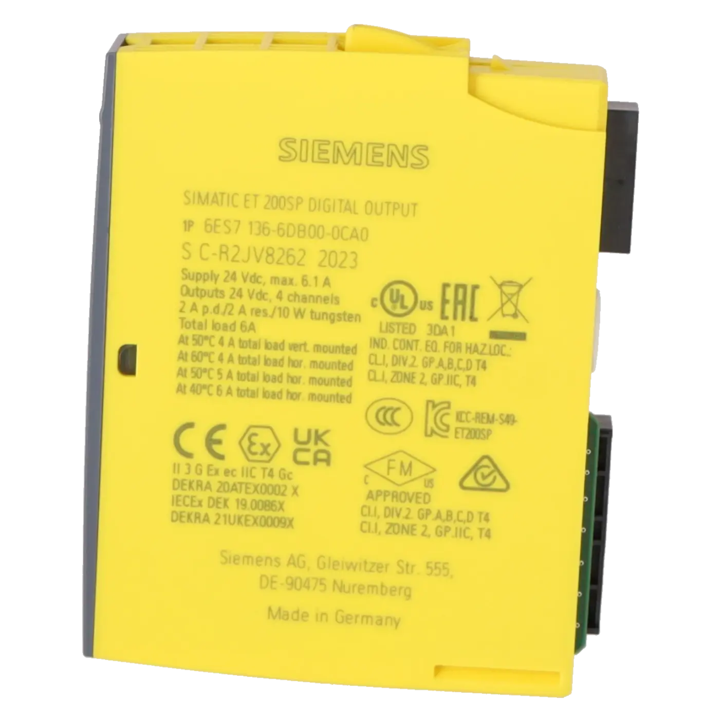 SIEMENS 6ES7136-6DB00-0CA0, PLC Controls, Digital Input / Output Modules, K0370488 Image 3