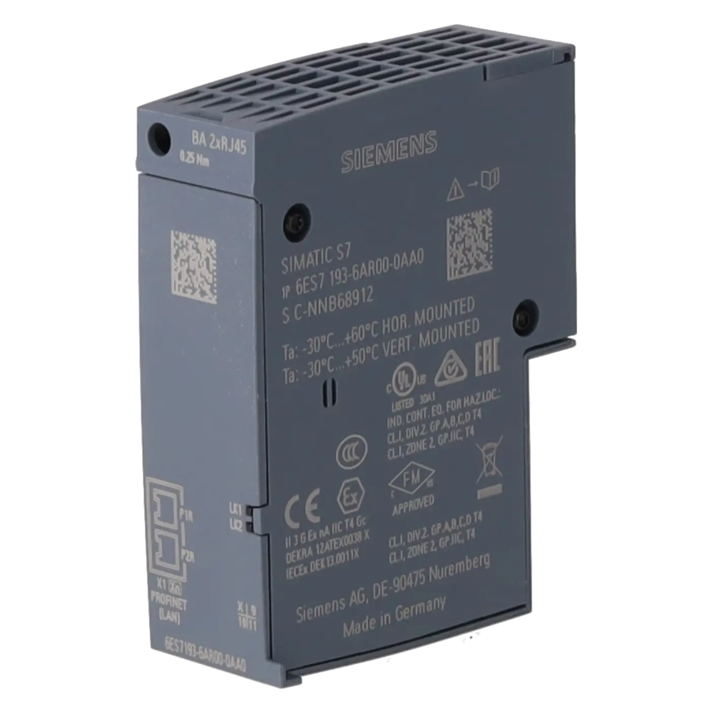 SIEMENS 6ES7193-6AR00-0AA0, PLC Controls, Connecting Systems / Cables, K0316564, Image 2