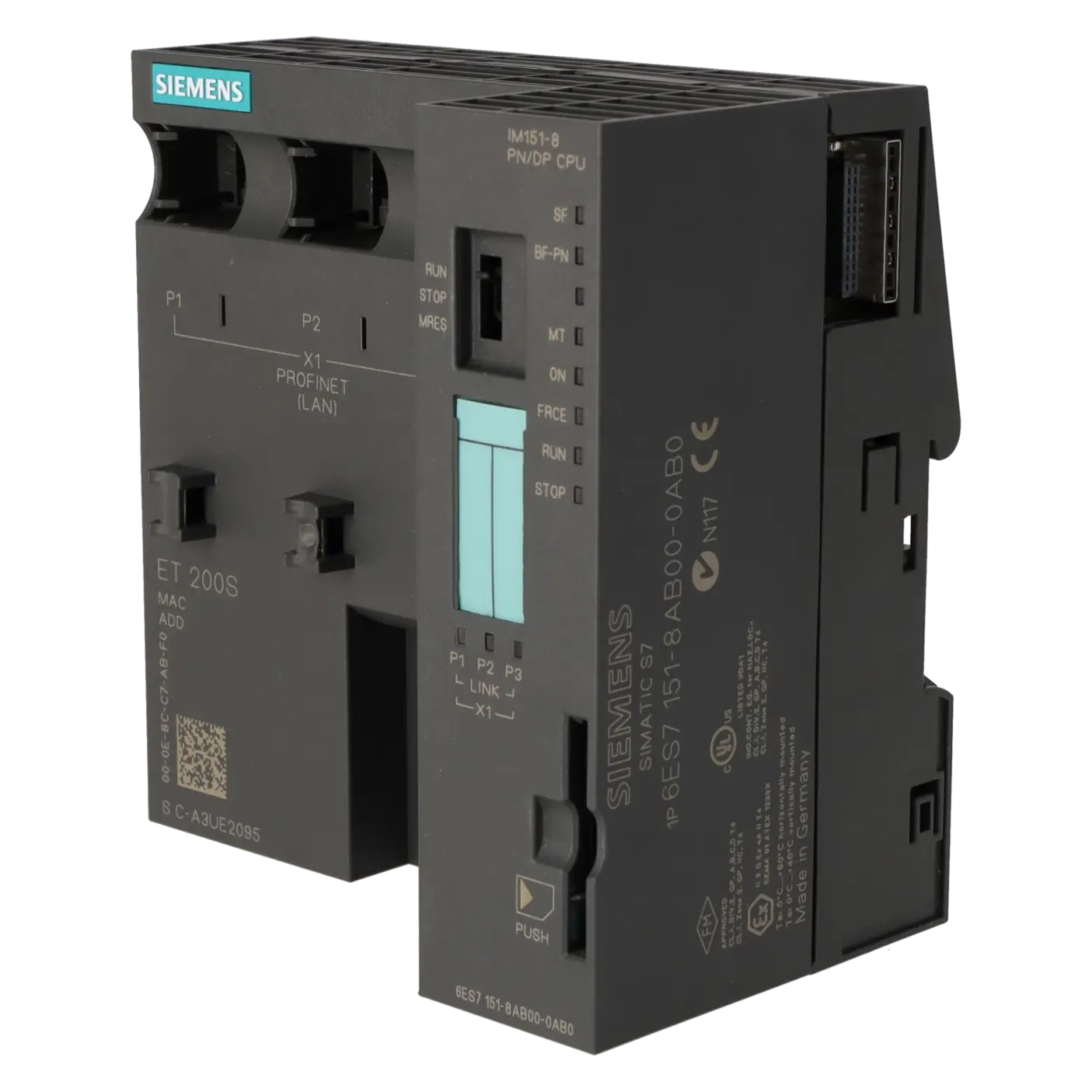 SIEMENS 6ES7151-8AB00-0AB0, Baugruppen, CPU / Zentralbaugruppen, K0219461, Bild 2