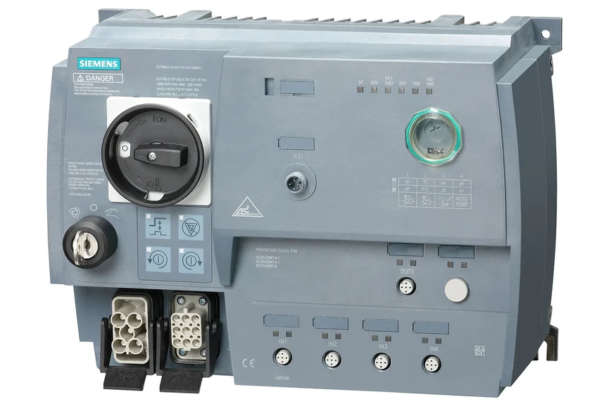Freigestellter Siemens Sirius MD200D Motorstarter 3RK13