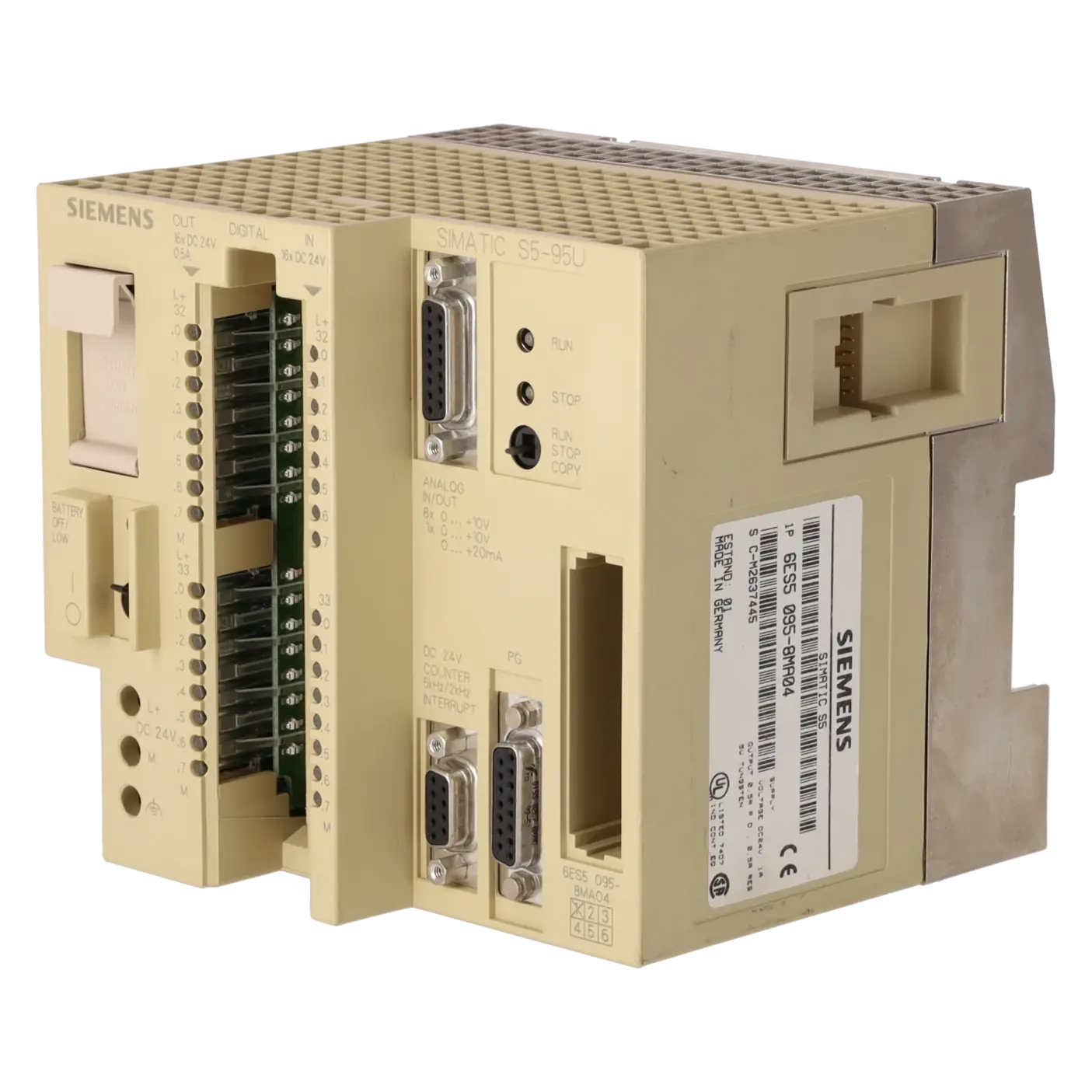 SIEMENS 6ES5095-8MA04, Baugruppen, SIMATIC-S5-Aktion, K0000849, Bild 2