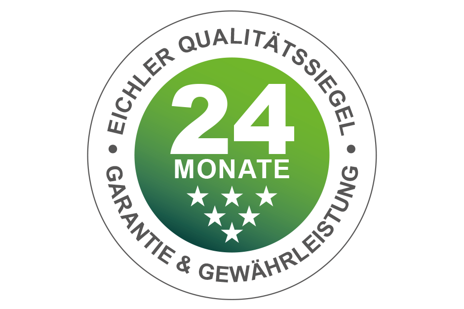 Eichler Garantiesiegel - 24 Monate Garantie und Gewährleistung auf Reparatur und Verkauf