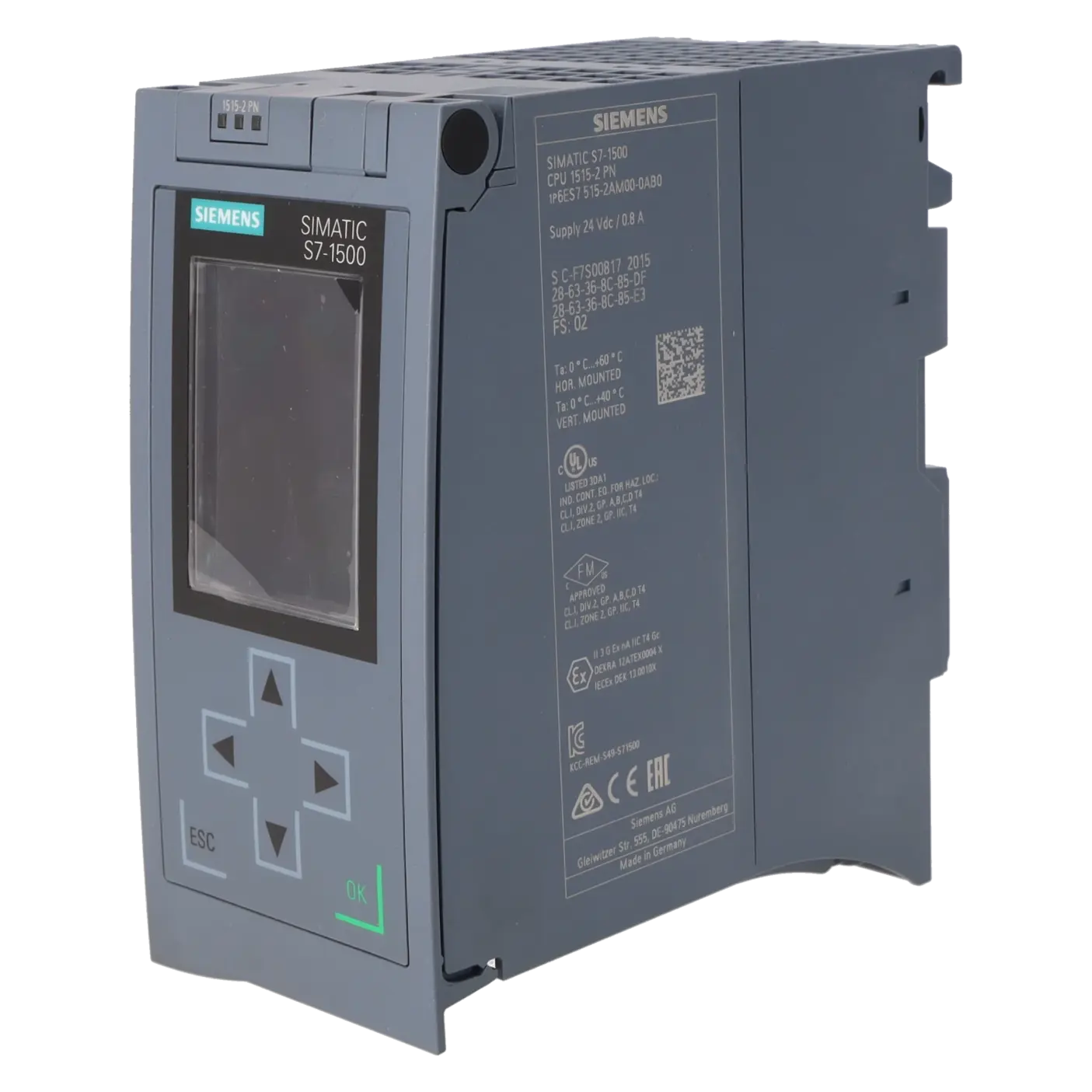 SIEMENS 6ES7515-2AM00-0AB0, Baugruppen, CPU / Zentralbaugruppen, K0370592, Bild 2