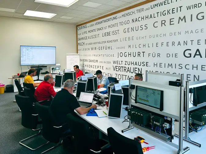 Schulungsraum beim Eichler Onsite Seminar bei Zott in Günzburg