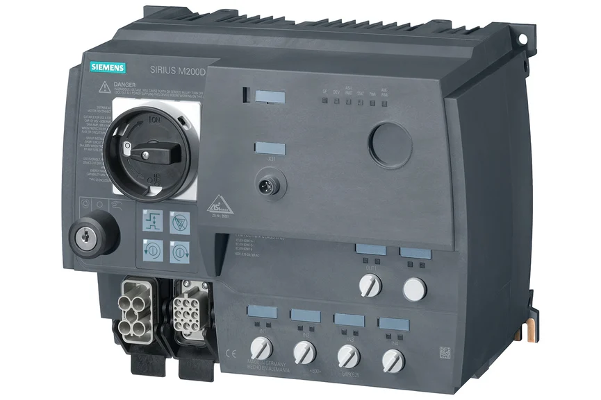 Freigestellter Siemens Sirius MD200D Motorstarter 3RK13