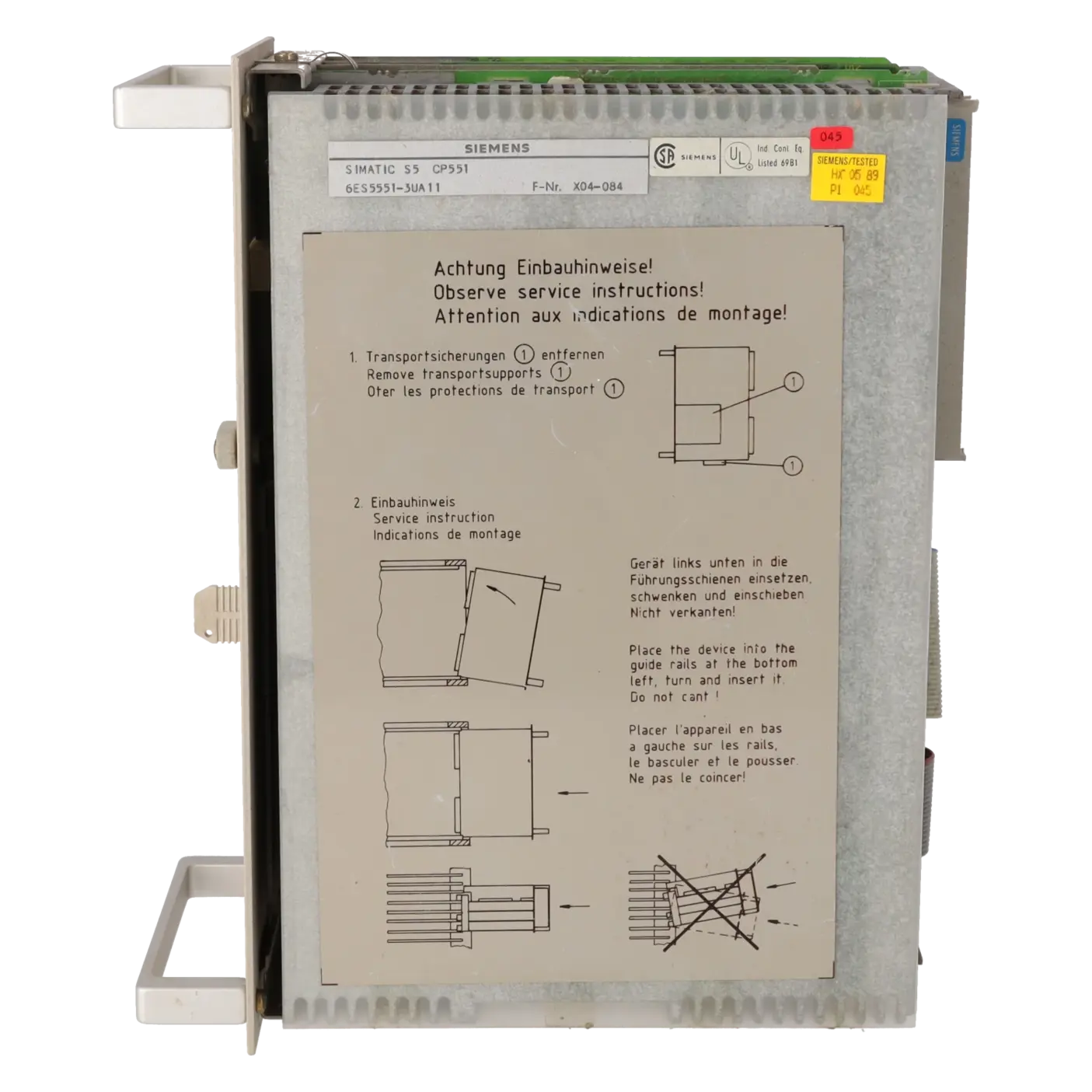 SIEMENS 6ES5551-3UA11, PLC Controls, Communication Modules, K0137138, Image 3