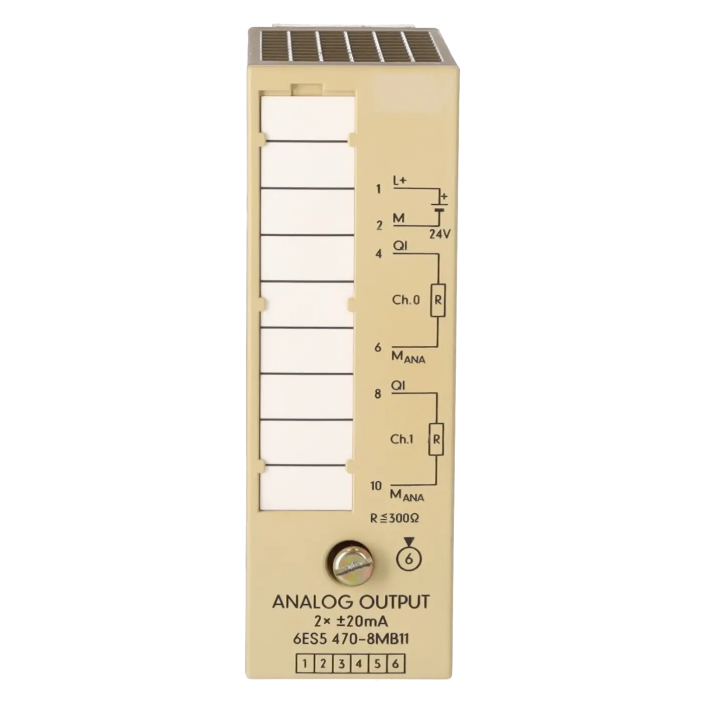 SIEMENS 6ES5470-8MB11, PLC Controls, Analog Input / Output Modules, K0137078, Image 1
