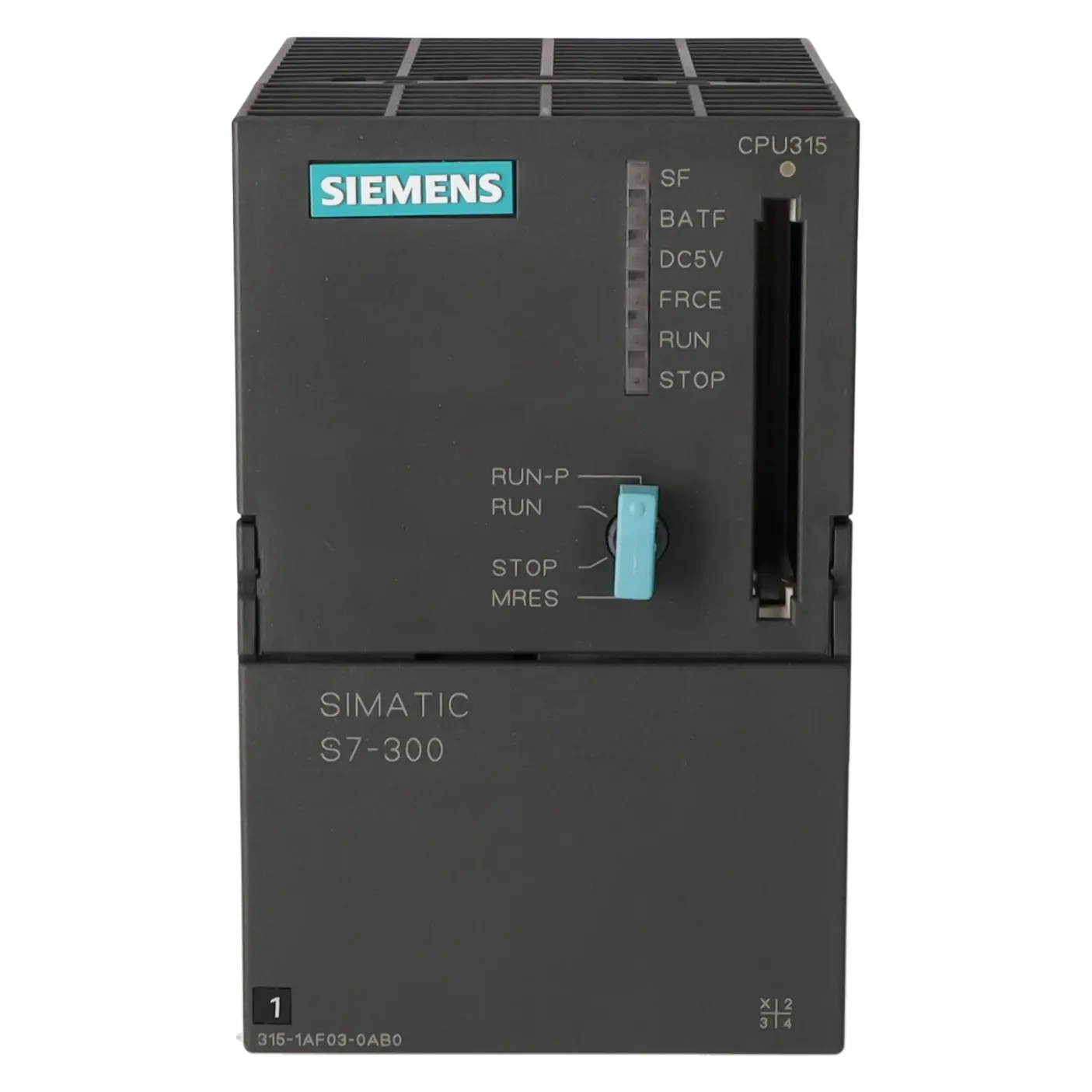SIEMENS 6ES7315-1AF03-0AB0, PLC Controls, SIMATIC S7-300, K0002346, Image 1