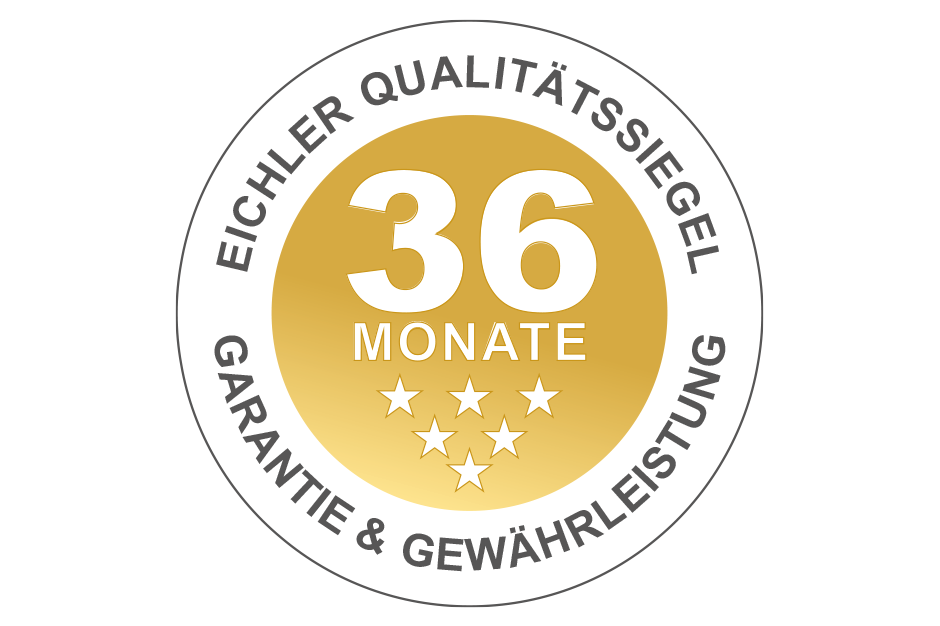 Eichler Garantiesiegel - 36 Monate Garantie und Gewährleistung auf Reparatur und Verkauf