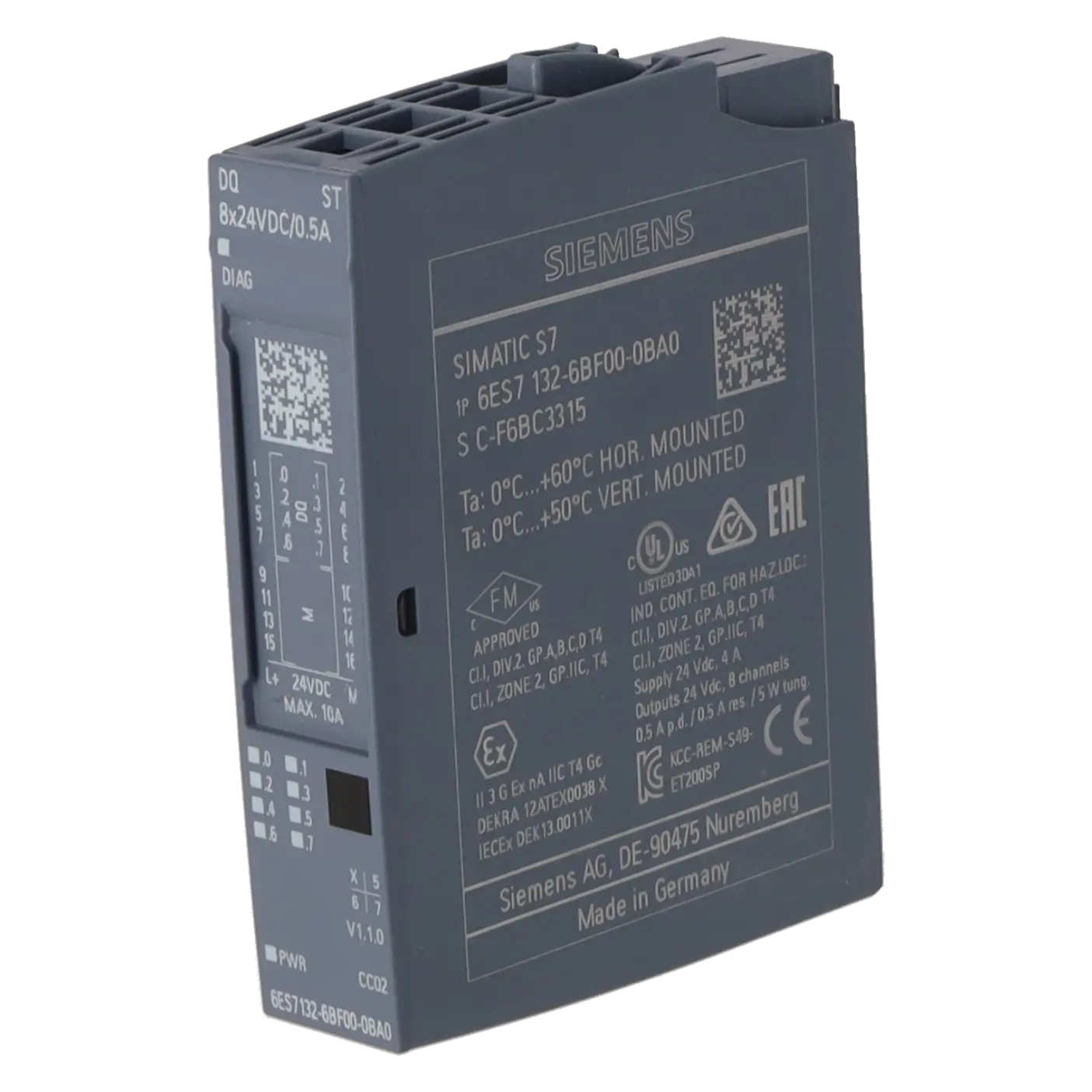 SIEMENS 6ES7132-6BF00-0BA0, PLC Controls, Digital Input / Output Modules, K0316551, Image 2