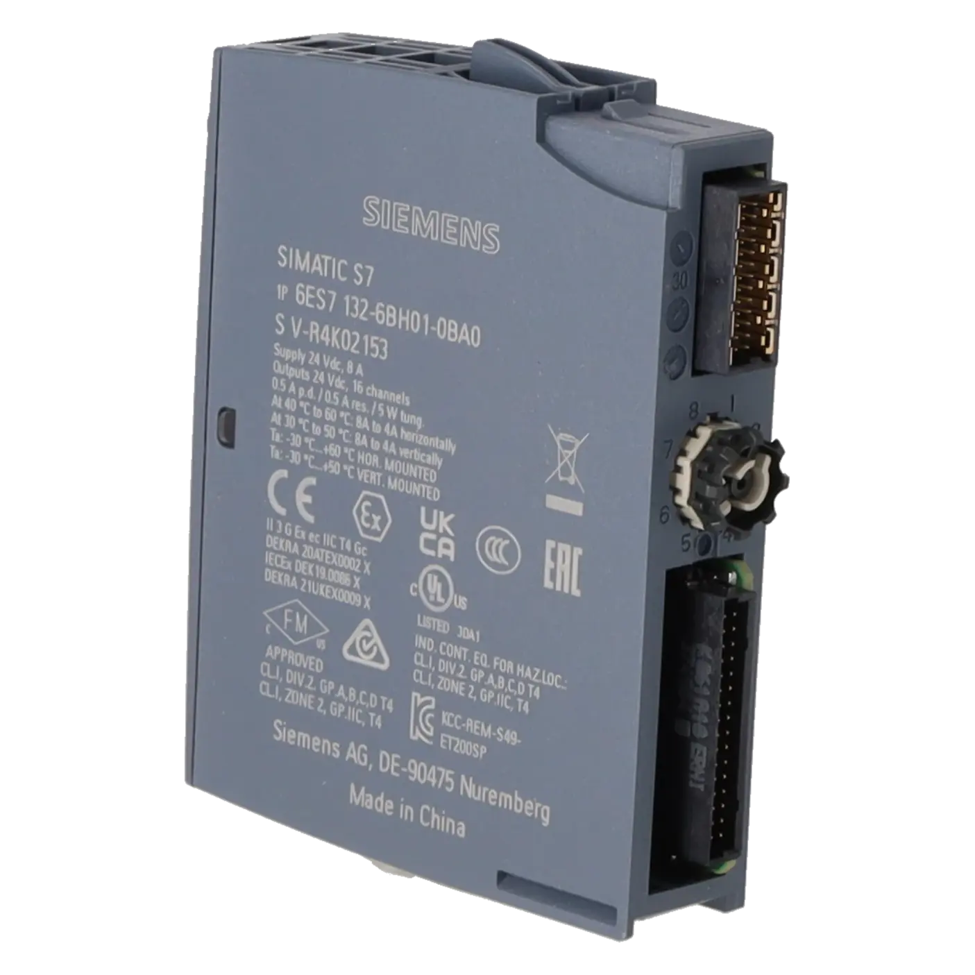 SIEMENS 6ES7132-6BH01-0BA0, PLC Controls, Digital Input / Output Modules, K1149987, Image 4
