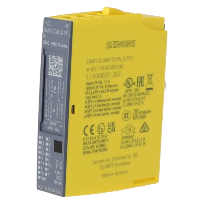 SIEMENS 6ES7136-6DC00-0CA0, PLC Controls, Digital Input / Output Modules, K1138850, Image 2