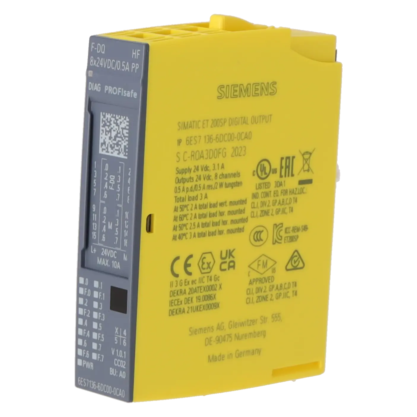 SIEMENS 6ES7136-6DC00-0CA0, PLC Controls, Digital Input / Output Modules, K1138850, Image 2
