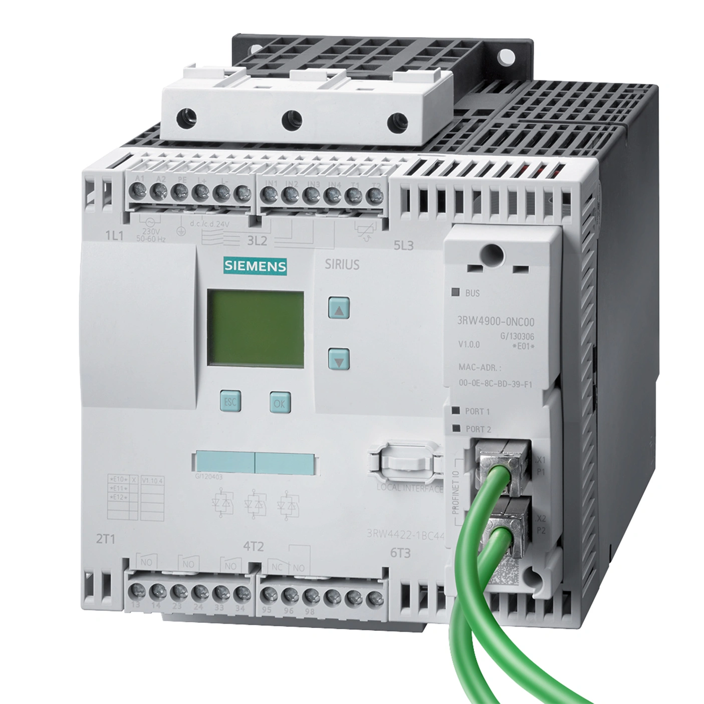 SIEMENS 3RW4422-1BC44, Antriebstechnik, Schaltgeräte, K0146197, Bild 2