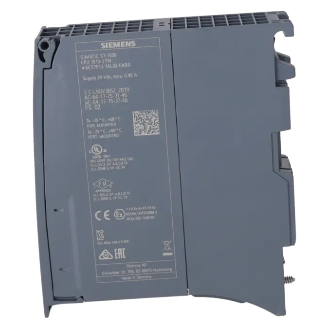 SIEMENS 6ES7513-1AL02-0AB0, PLC Controls, Central Processing Units, K1161668, Image 3