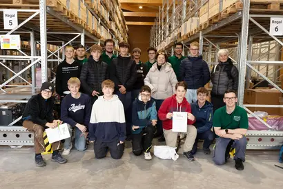 Schüler beim Tag der Ausbildung 2025 bei Eichler