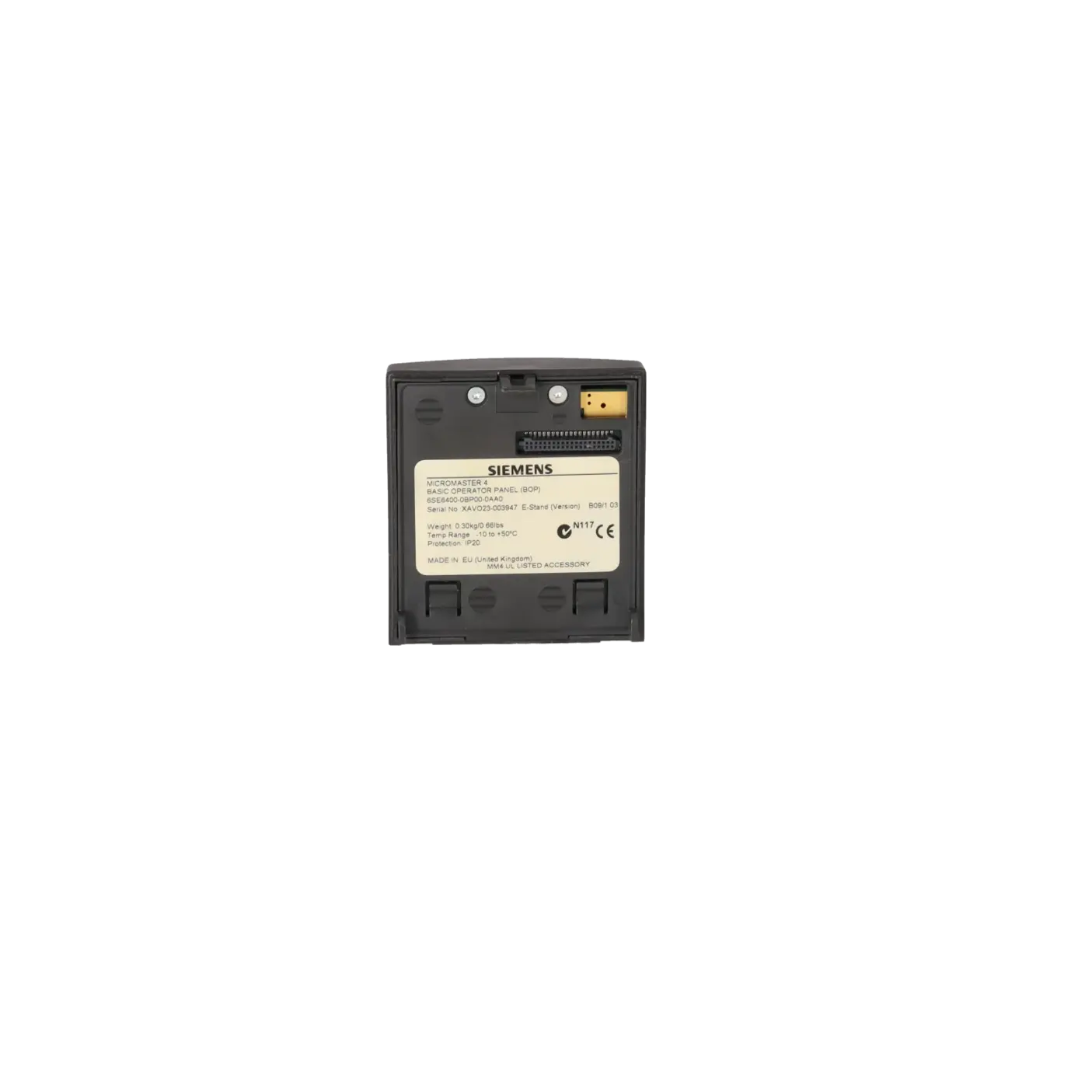 SIEMENS 6SE6400-0BP00-0AA0, Drive Technology, Accessories Drive Technology, K0120113, Image 5